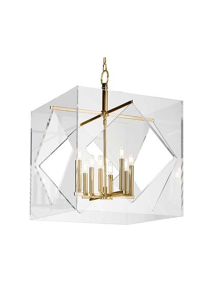 Travis 24 inch Pendant in Aged Brass.